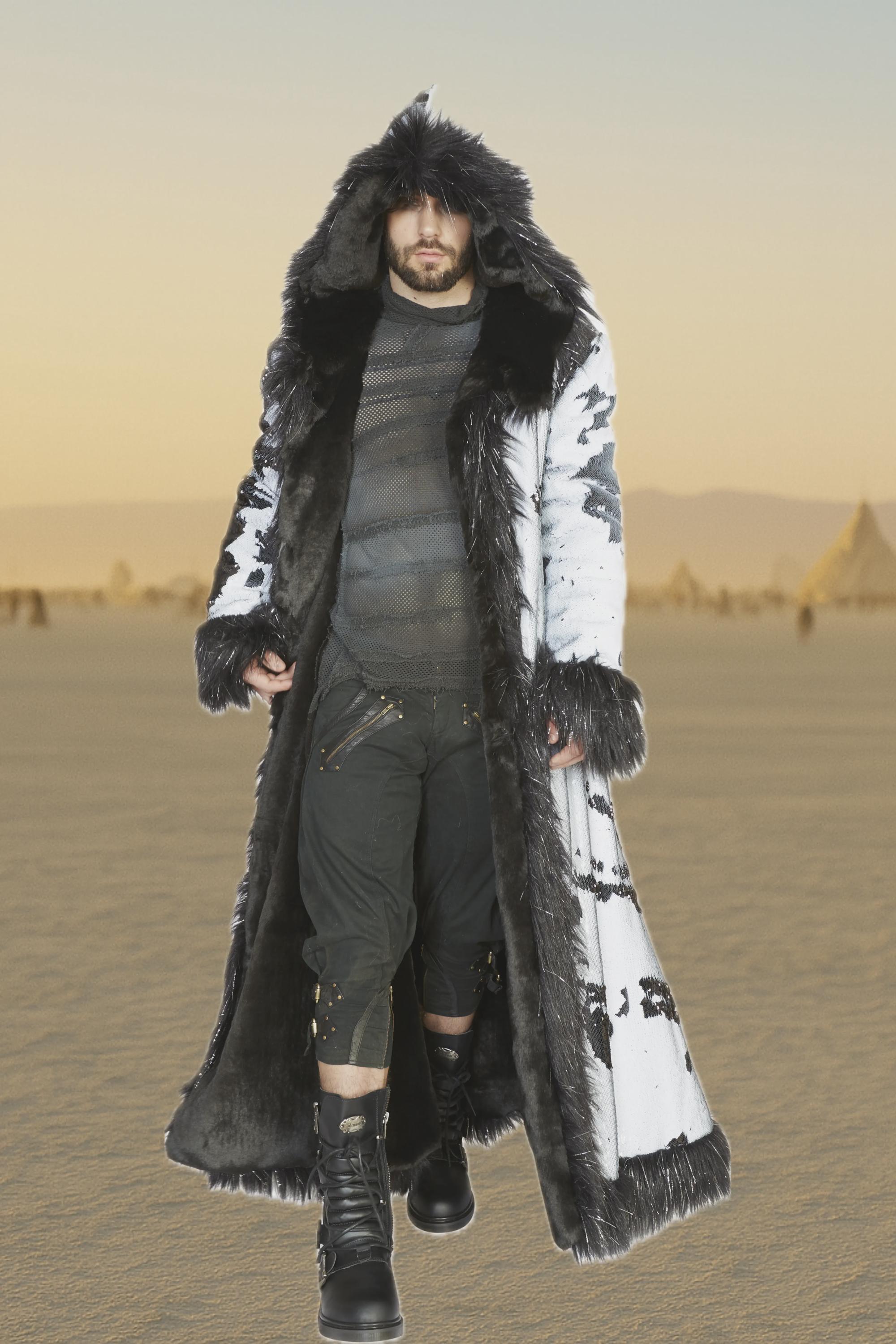 Always Classy Reversible Faux Fur Coat | Burning Man Playa Jacket