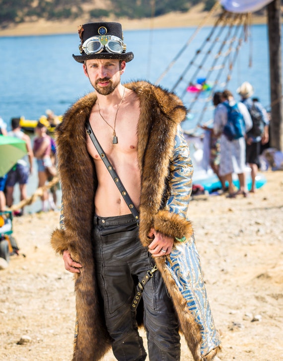 Beste Pirate Burning Man fur coat Festival costume Playa outfit BOHO | Etsy ZV-24