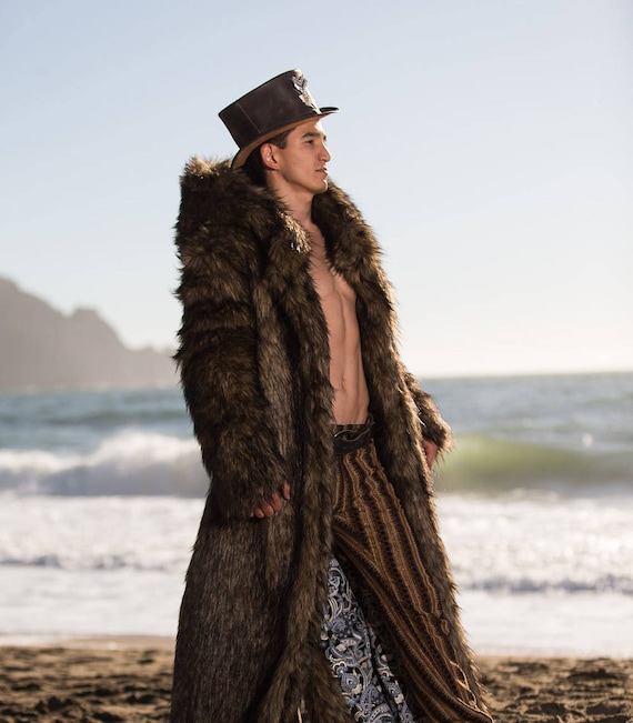 Brown Fur Collared Mens Cape Costume John Snow Brown Fur Collared Mens Cape Costume John Snow