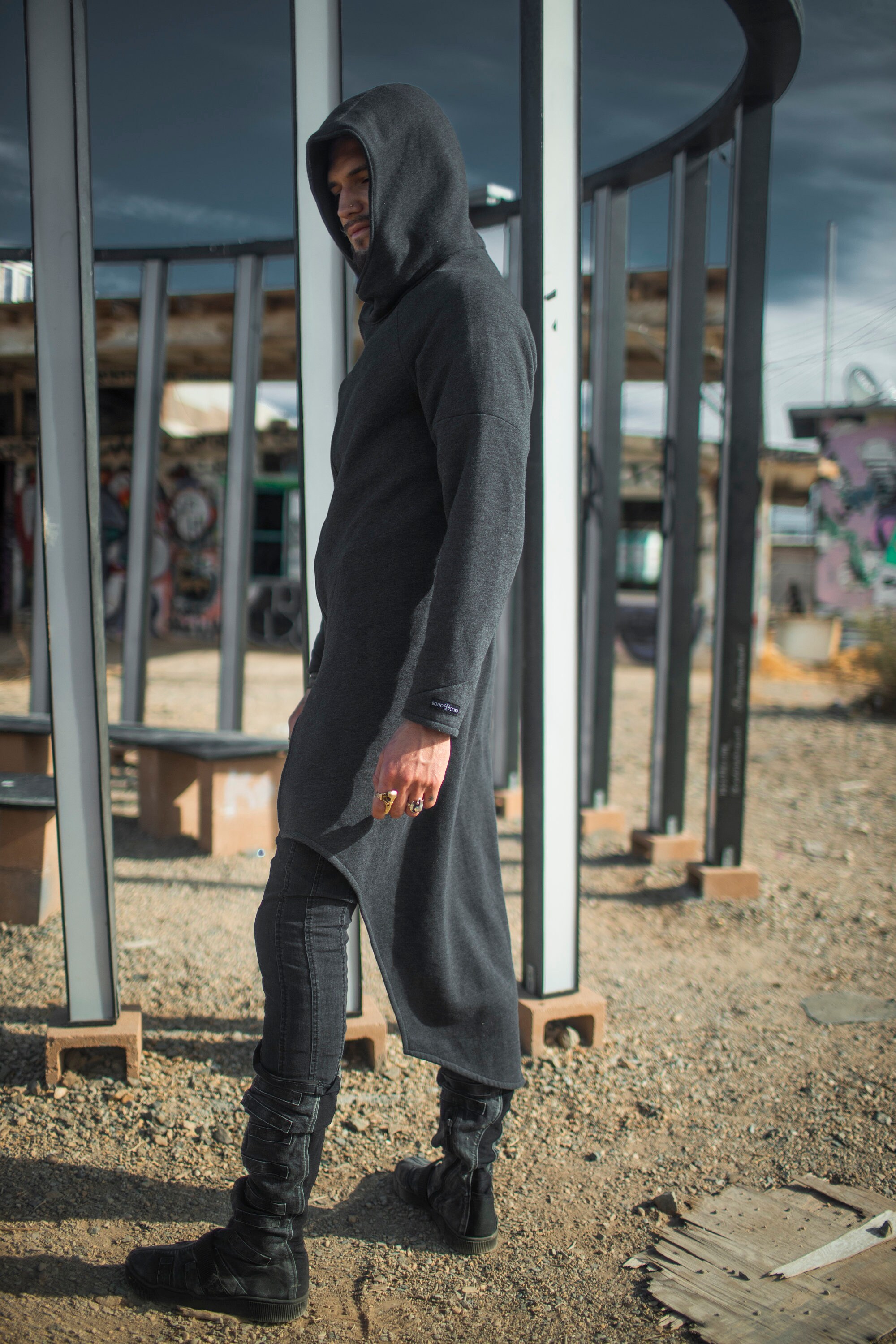 Assassin Asymmetrical Zip Hoodie | Reversible Jersey Festival