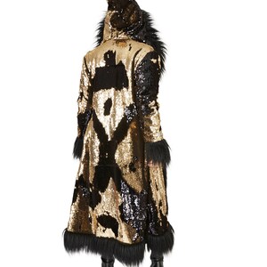 ROCKSTAR Faux Fur Coat Burning Man Playa Jacket Womens - Etsy