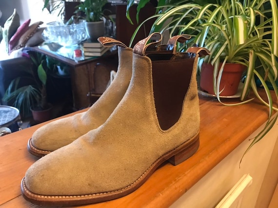 RM Williams Suede Chelsea Boots UK Size 7 