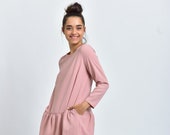 SALE Clothing Women Pink Dress Mini Dress Tank Dress Casual Dress Formal Dress Party Dress Office Dress Oversized Pink Dress Gift For Her