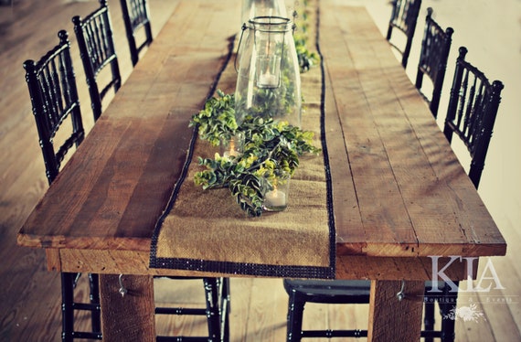 rustic table runners