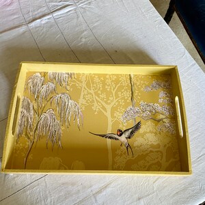Yellow tray for coffee table deals