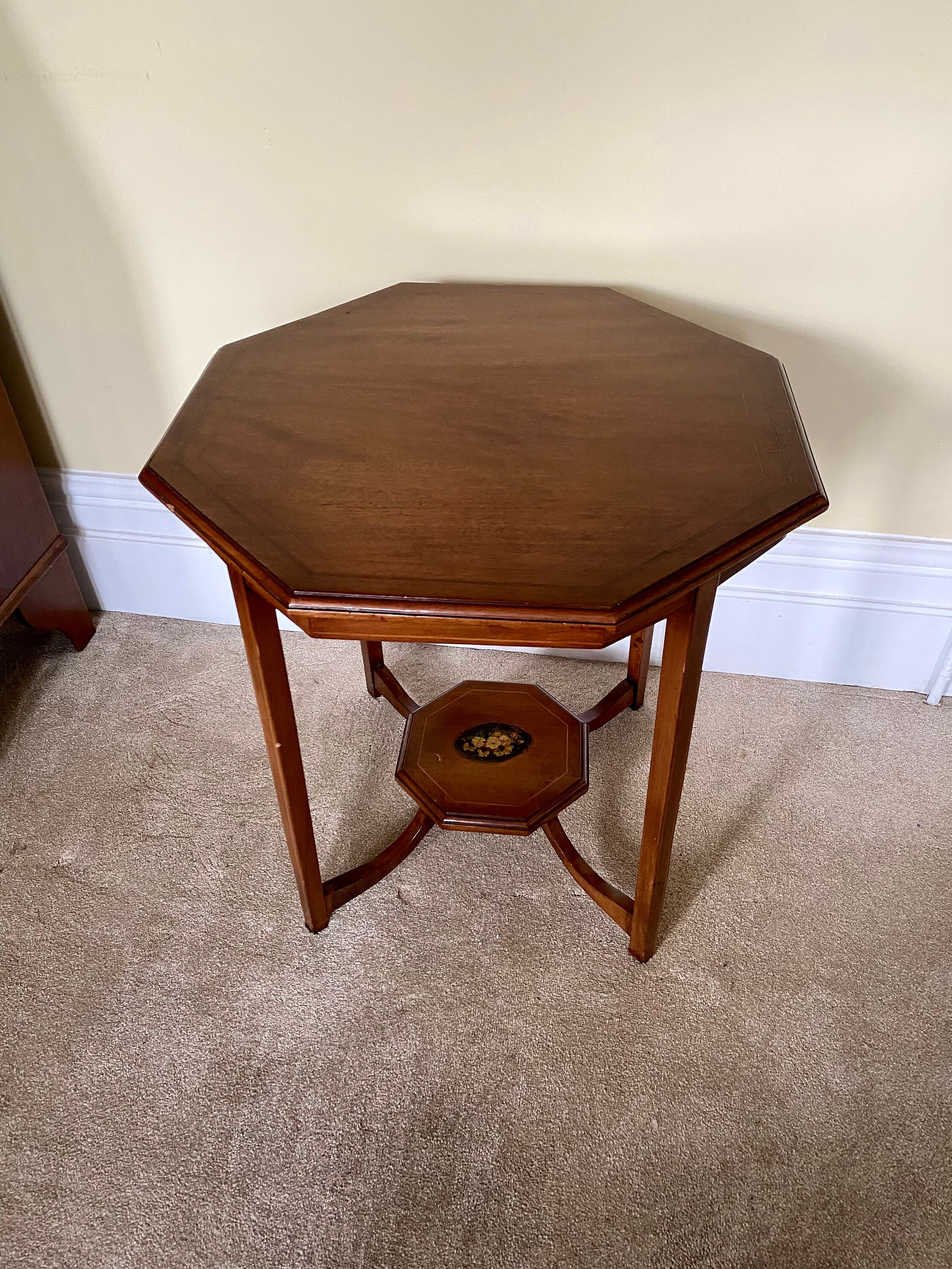 Vintage octagon 2024 side table