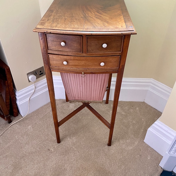Antique Sewing Table Etsy UK