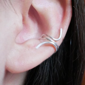 Orecchio polsino - anello in argento 950 - gioielli minimalisti - piercing finto