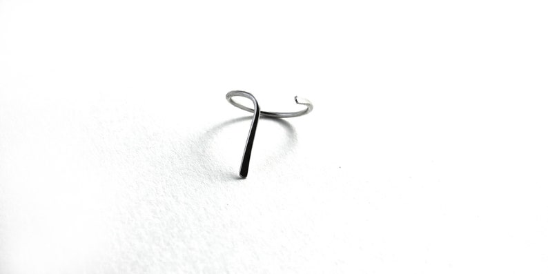 Anello minimalista in argento sterling per nocche o anello per mignolo regolabile immagine 3