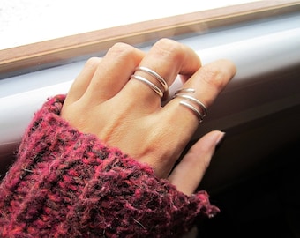 Lot - 3 Sterling Silver Stackable Rings