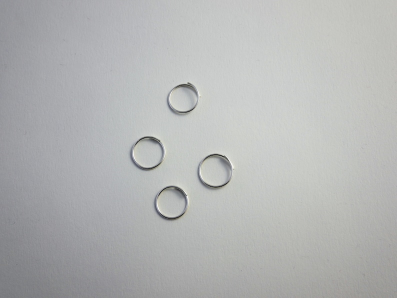 Anelli a nocca minimalisti in argento sterling numero a scelta regolabili immagine 8