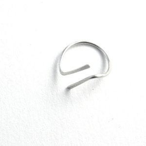 Bague de phalange en argent Sterling ajustable bijou design et minimaliste image 7