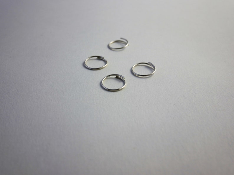 Anelli a nocca minimalisti in argento sterling numero a scelta regolabili immagine 7