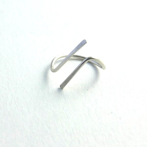 Bague de phalange en argent Sterling ajustable bijou design et minimaliste image 3