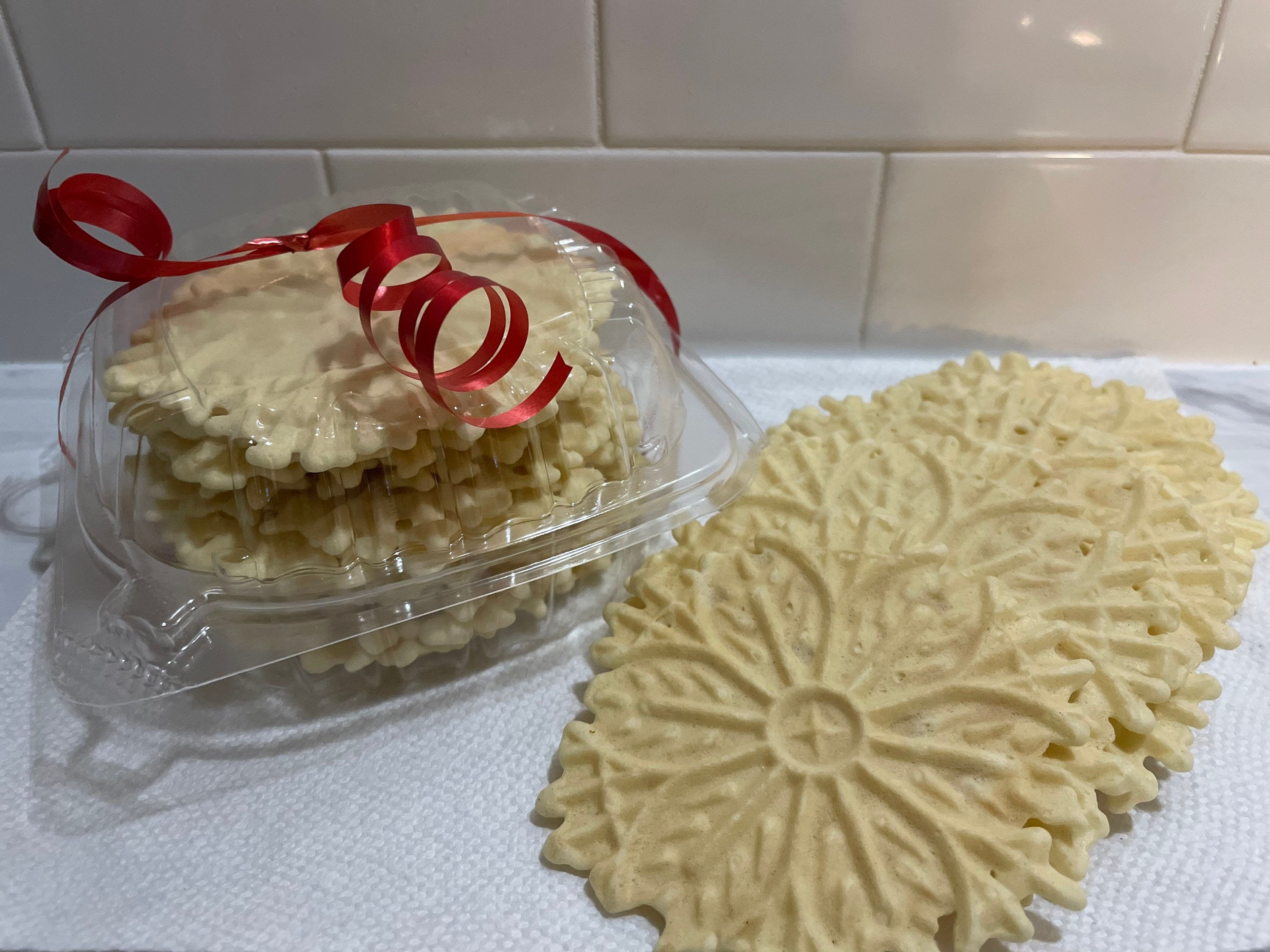 engraved pizzelle iron