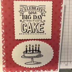 Cake birthday card