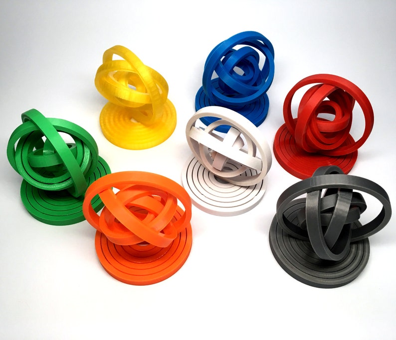 3D Printed Spinning Gyro awesome Fidget 3D Printing Example Etsy