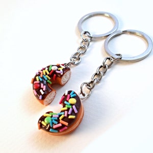 Bff Donut, Best Friend Keychain image 1