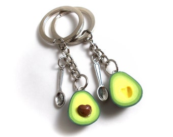 Bff Avocado keychains, Avocado jewelry, Best friend Keychains