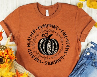 Fall Shirt || Pumpkin Shirts || Fall Unisex Shirts || Harvest Shirt || Sweater Weather || Autumn Shirts || Fall Graphic Tee || Pumpkin Tee