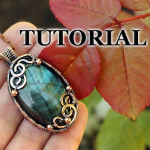 Wire jewelry tutorial - Wire wrap tutorial - Wire jewellery tutorial - Advanced jewelry tutorial - DIY Wire Wrapping, Wire Jewellery Pattern