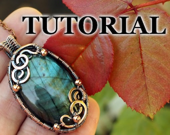 Samouczek na temat biżuterii z drutu - Samouczek na temat owijania drutem - Samouczek na temat biżuterii z drutu - Samouczek na temat zaawansowanej biżuterii - DIY Wire Wrapping, Wzór na biżuterię z drutu