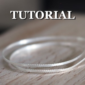 Wie man traditionellen Filigrandraht für handgefertigten Filigranschmuck herstellt. PDF-Tutorial