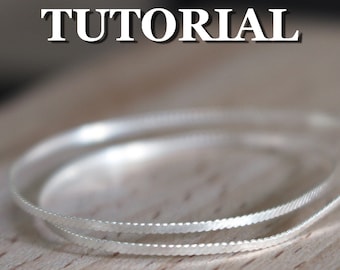 How to make traditional filigree wire for handmade filigree jewelry. PDF tutorial