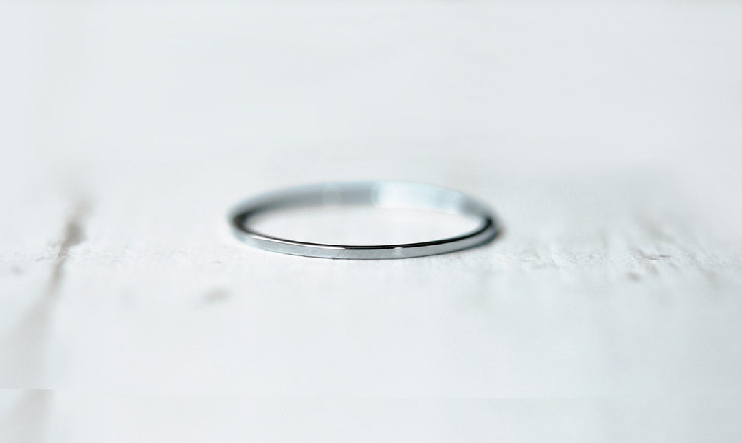 1mm white shop gold ring