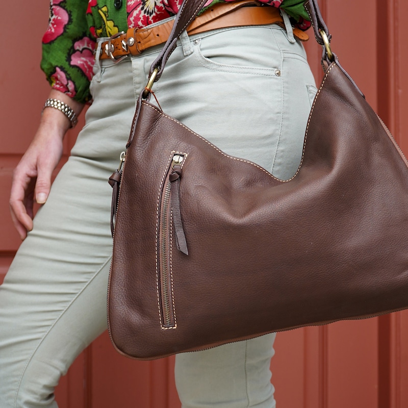 Leather Shoulder Pouch Bag main image 1
