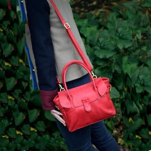 Handmade Leather Tote Bag, Soft Leather Cross Body Bag