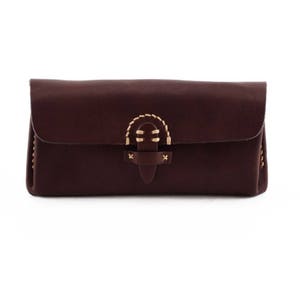 Cartera de cuero hecha a mano, cartera de cuero suave, billetera de viaje de cuero