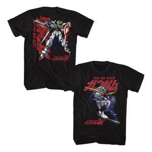Gundam Galaxy Background Front & Back Black Shirts