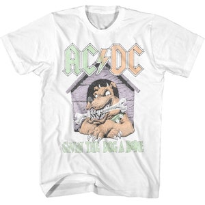 AC/DC Giving The Dog a Bone White Shirts