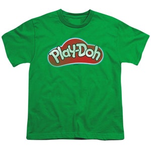 May include: Green short-sleeved t-shirt with the Play-Doh logo in red, white, and blue.