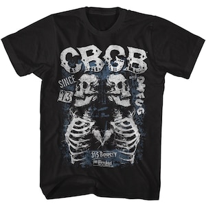 CBGB Skeletons Black Shirts