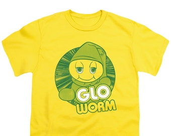 Glo Worm Kid's Yellow T-Shirts