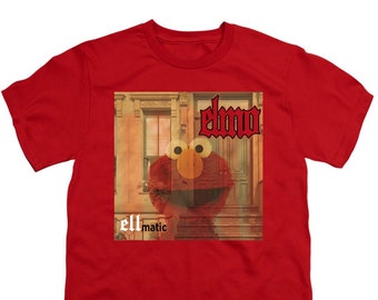 Sesame Street Elmo Ellmatic Kid's Red T-Shirts