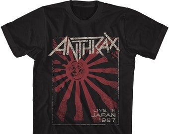 Anthrax Live in Japan 1987 T-shirt, Vintage Thrash Metal Band Tee