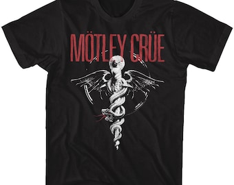 Motley Crue Dr. Feelgood Logo Black Shirts