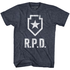 Resident Evil R.P.D. Navy Heather Shirt