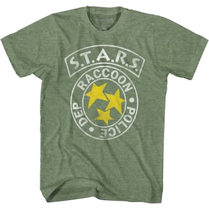 Resident Evil S.T.A.R.S. R.P.D. Green Heather Shirt