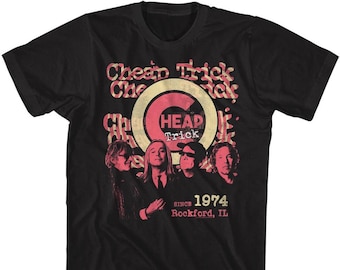 Cheap Trick Classic Stacked Logo Black Adult T-shirt - Etsy