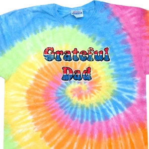 American Grateful Dad Adult Tie Dye Tee T-Shirt AMERICANDAD-1000