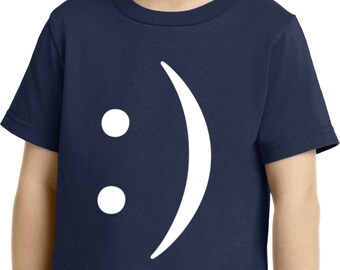Smile Chat Face Toddler Emoji Tee T-Shirt SMILEYCHAT-CAR54T