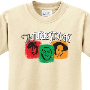 The Three Stooges Colorblock Faces Kid&#39;s Shirt 26279ED4-PC61Y