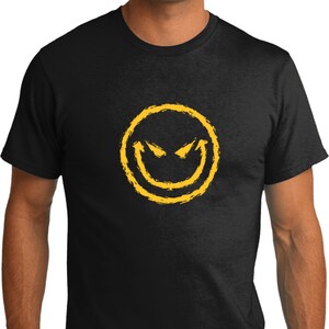 Halloween Evil Smiley Face Organic T-Shirt 09214E5-PC50ORG