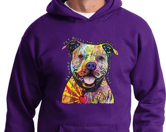 Pitbull Hoodie Dog Lover Sweatshirt Dog Mom Hoodie Beware of Pitbulls They Will Steal Your Heart