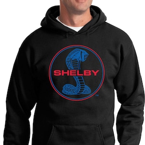 Blue and Red Shelby Cobra Adult Unisex Ford Hoodie 18150EL2-PC90H