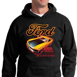 Ford Mustang Yellow Boss 302 Hoodie 22546HD1-PC90H
